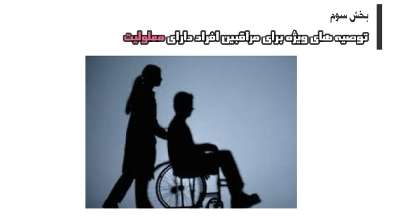 افزایش آمادگی افراد دارای معلولیت در زمان جنگ،حوادث وبلایا (بخش سوم)